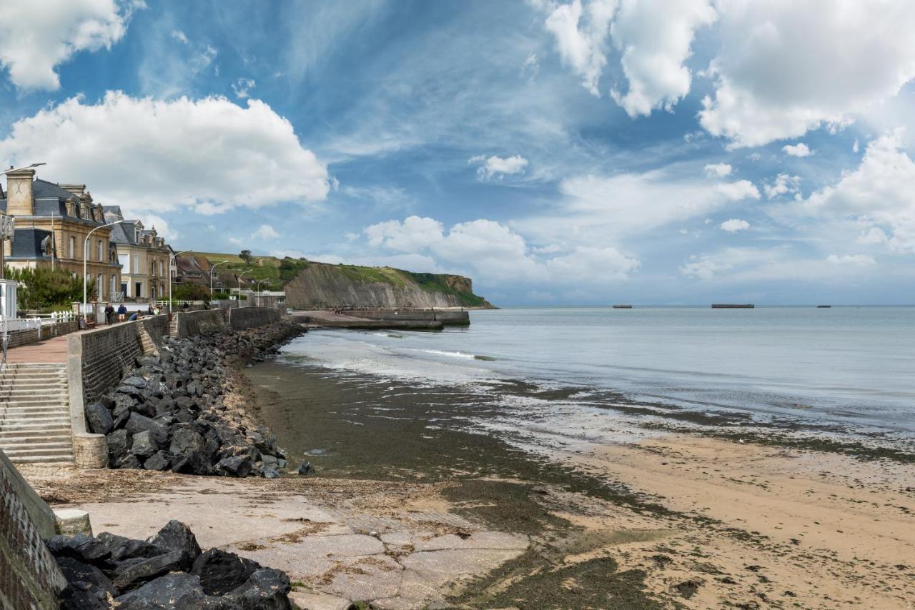 L'Hippocampe - Appt Mezzanine Centre D'Arromanches Bagian luar foto