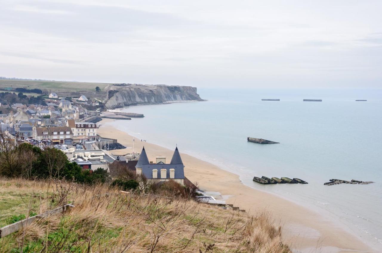 L'Hippocampe - Appt Mezzanine Centre D'Arromanches Bagian luar foto